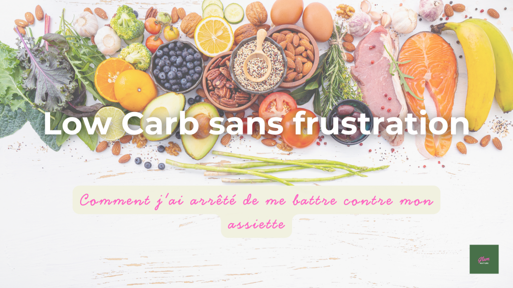 FONDS avec aliments low carb avec titre et sous-titre